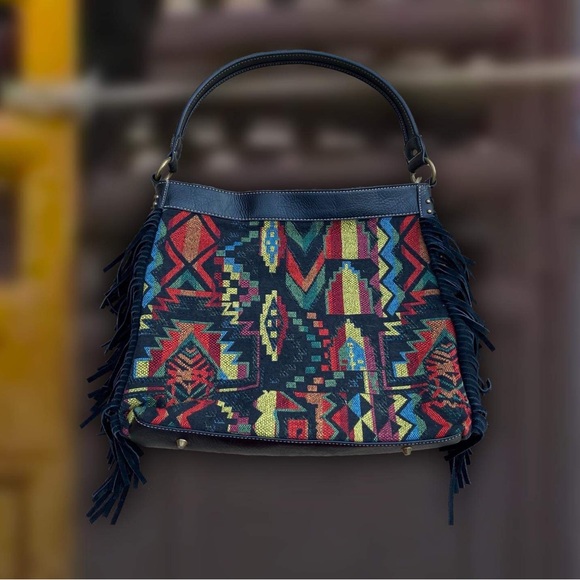 Montana West Woven Fringe Purse - Picture 2 of 3